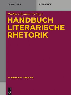 cover image of Handbuch Literarische Rhetorik